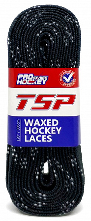 Шнурки хоккейные TSP Hockey Laces Waxed с пропиткой 274 см (2137)